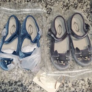2 pairs brand new joyfolie girls size 13 shoes
